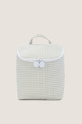Gingham Pearl Grey Take Away Insulated Lunch Bag