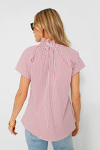 Red Stripe Rae Blouse