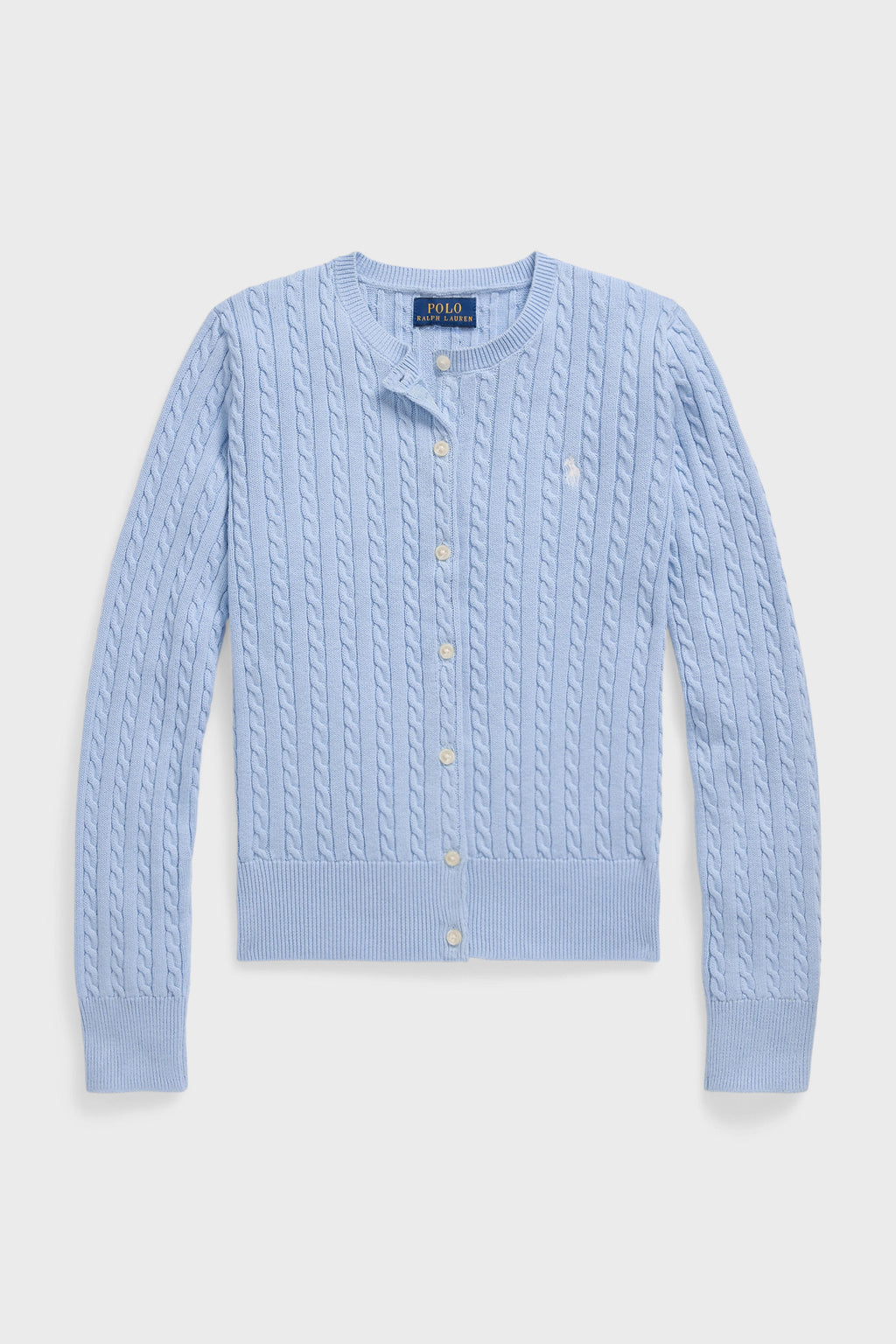 Girls Cable-Knit Cotton Cardigan