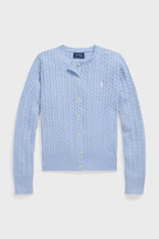Girls Cable-Knit Cotton Cardigan