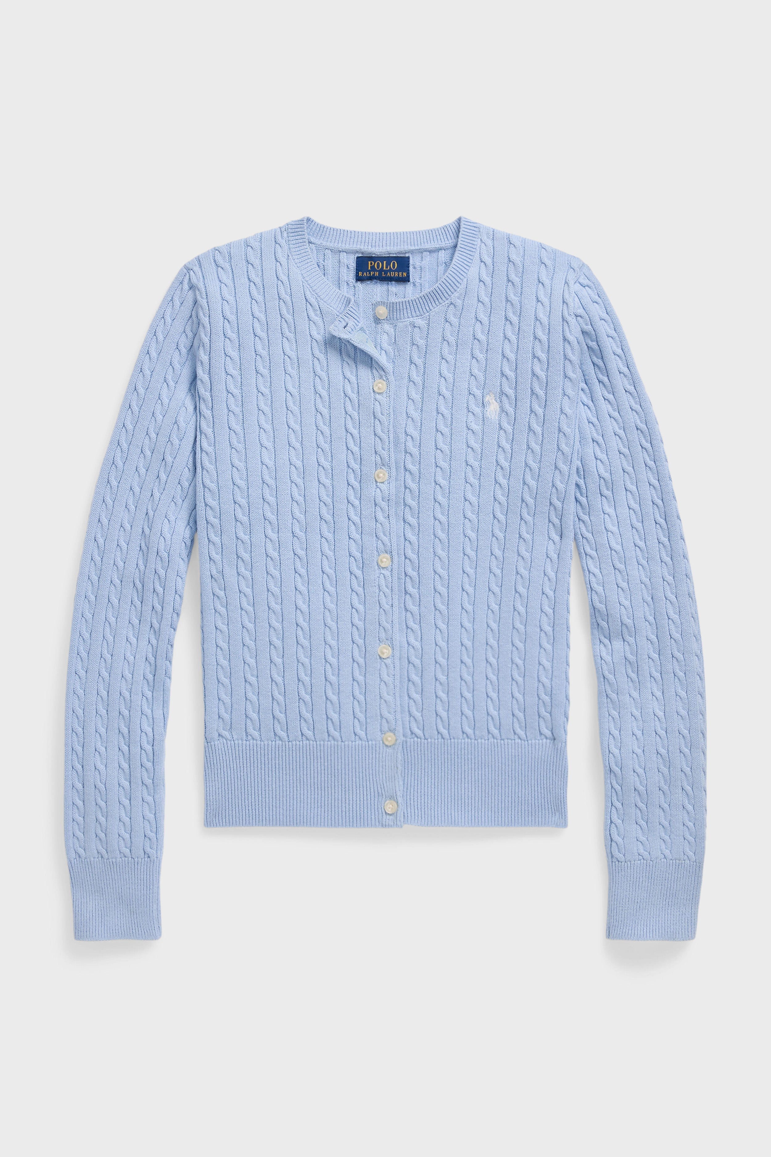 Girls Cable-Knit Cotton Cardigan