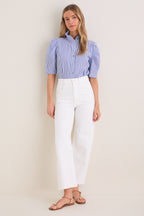 Blue Striped Alicia Blouse