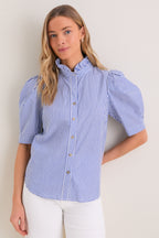 Blue Striped Alicia Blouse