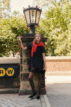 Black Control Dots Tights