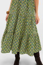 Forest Green Floral Bennett Maxi Dress