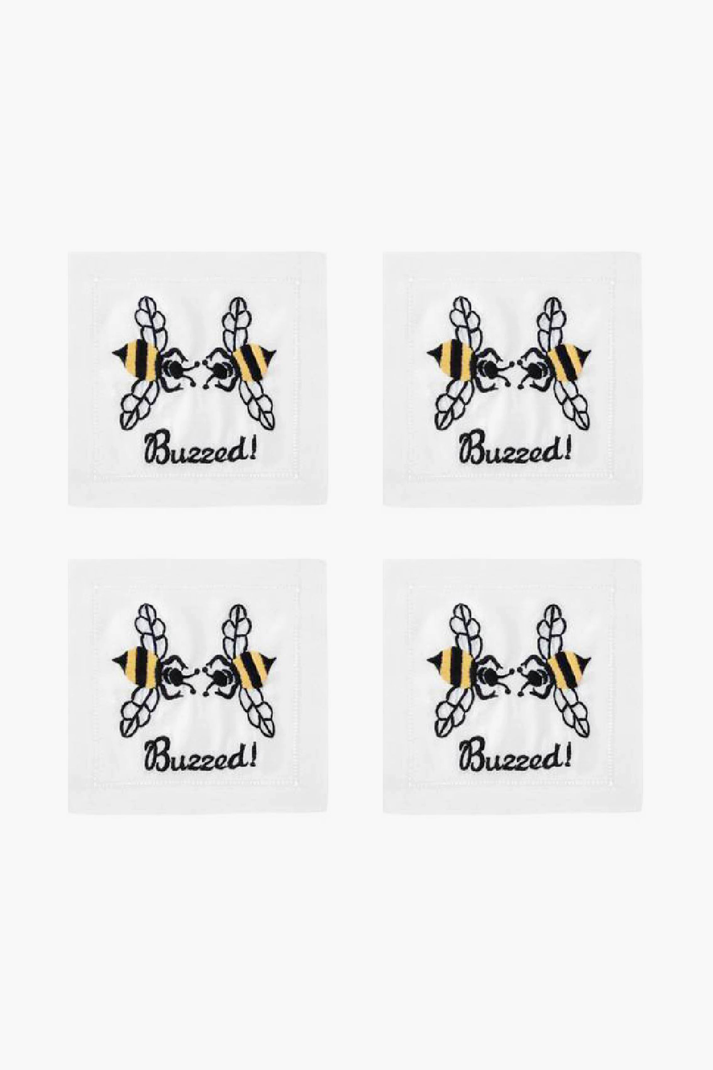 Buzzed Cocktail Napkins (Set of 4)