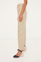 Sharon's Flowers Gold Everyday Pant