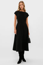 Black Corset Solen Midi Dress