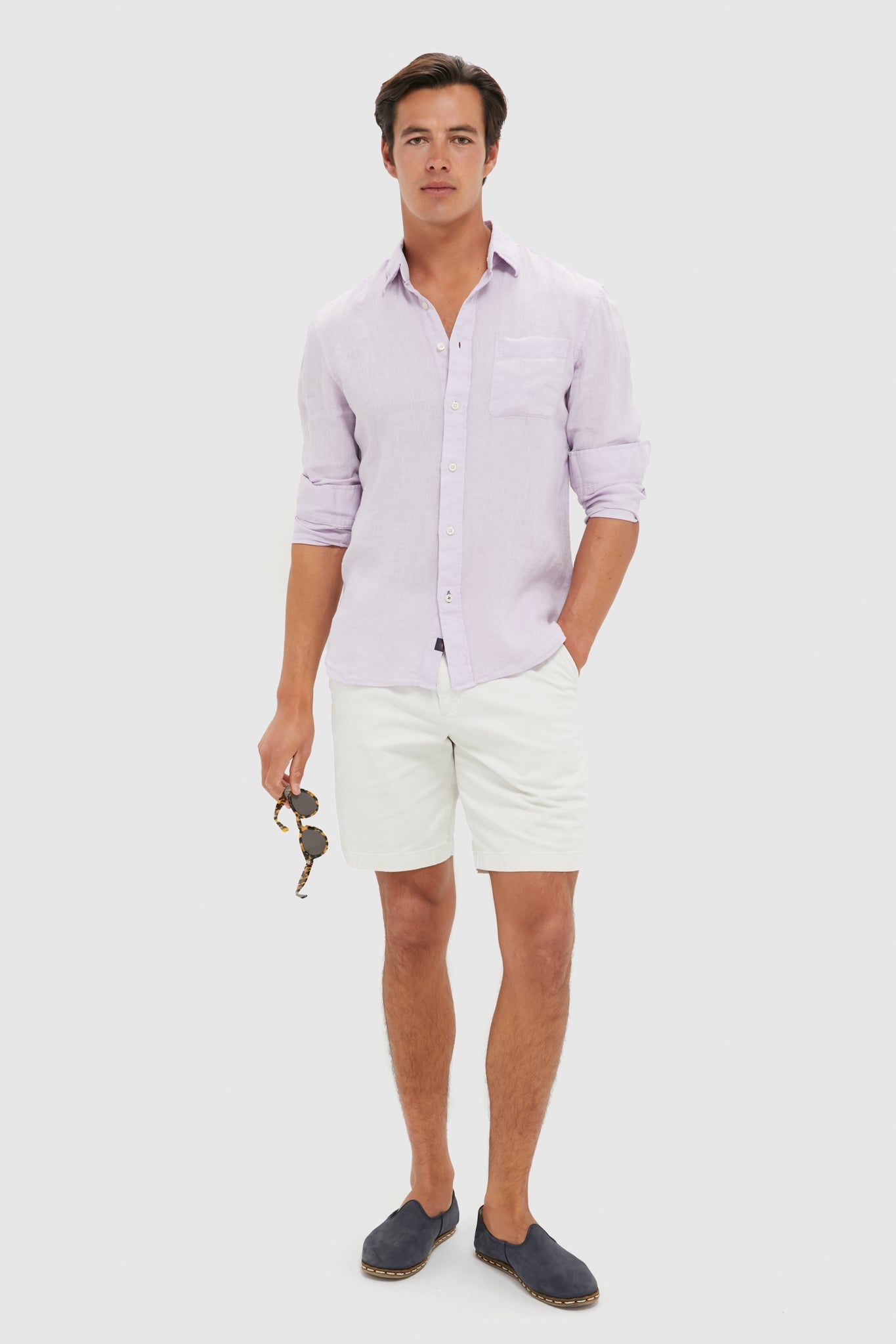 Wisteria Laguna Linen Shirt