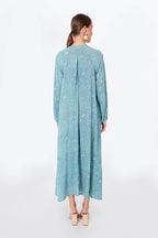 Shangri-La Periwinkle Fiore Maxi Dress