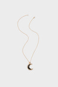 FOREVER Nightfall Onyx Crescent Moon Pendant