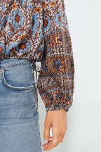 Caspia Silva Blouse