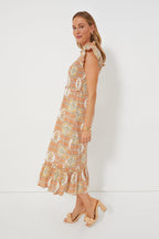 Floral Medallion Blakely Midi Dress