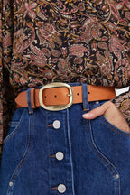 Cognac Dara Buckle Belt