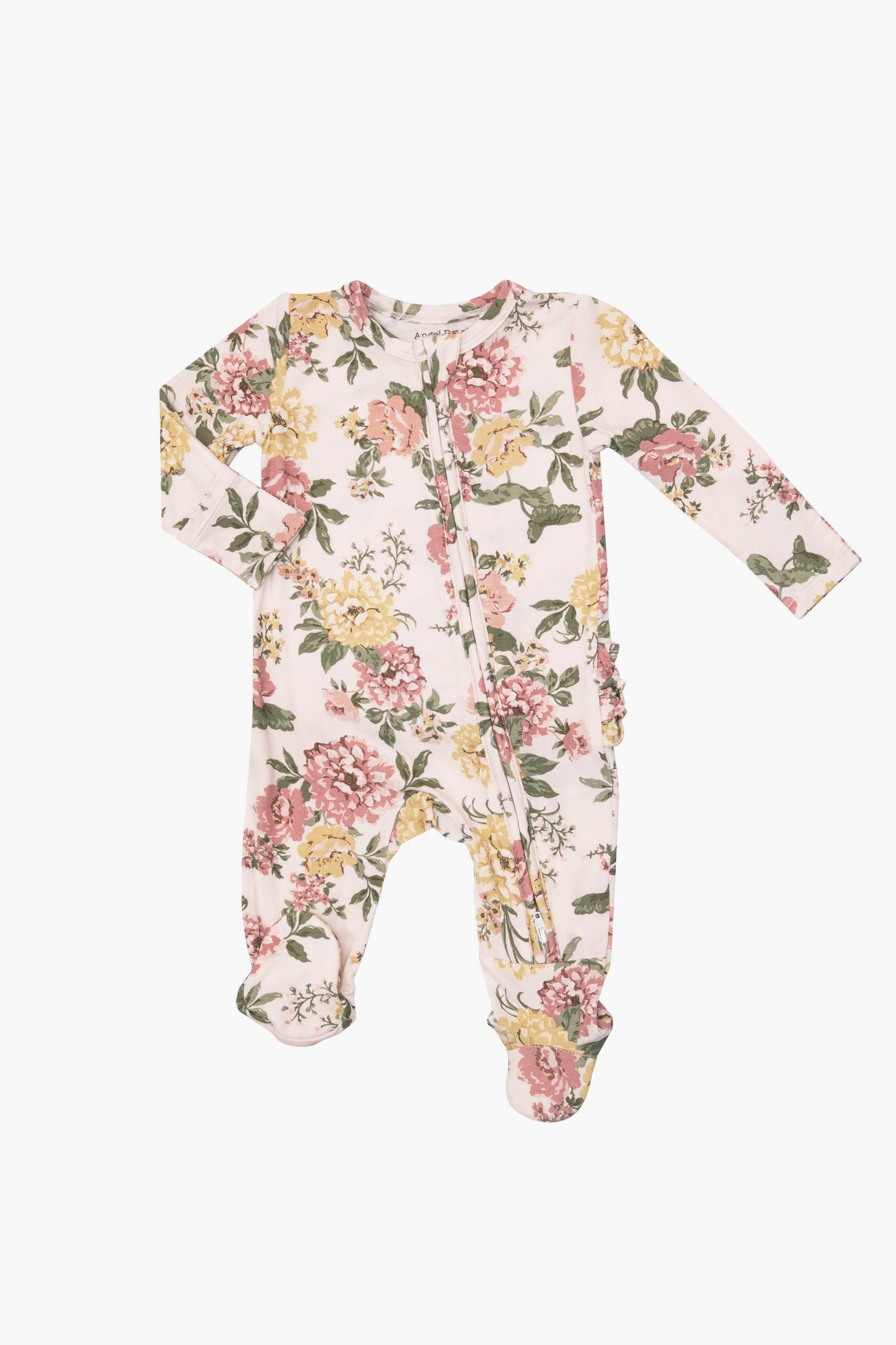 Dahlia Ruffle Zipper Footie
