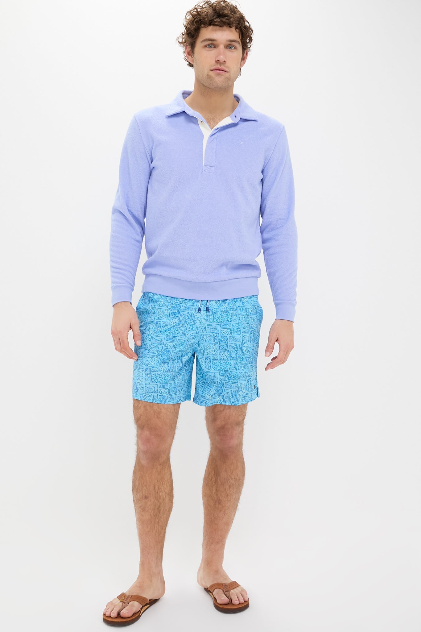 Big Chill Terry Collared Sweatshirt