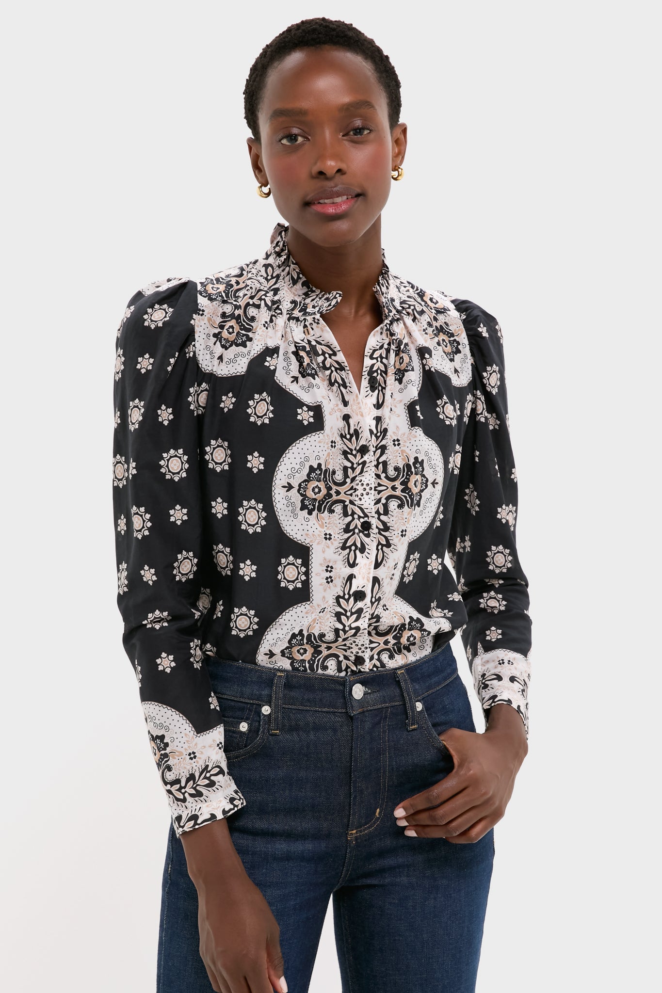 Black Bandana Artemis Bronco Shirt