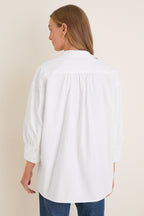 White Oxford Adair Boyfriend Shirt