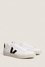 Mens Extra White Black Campo Sneakers