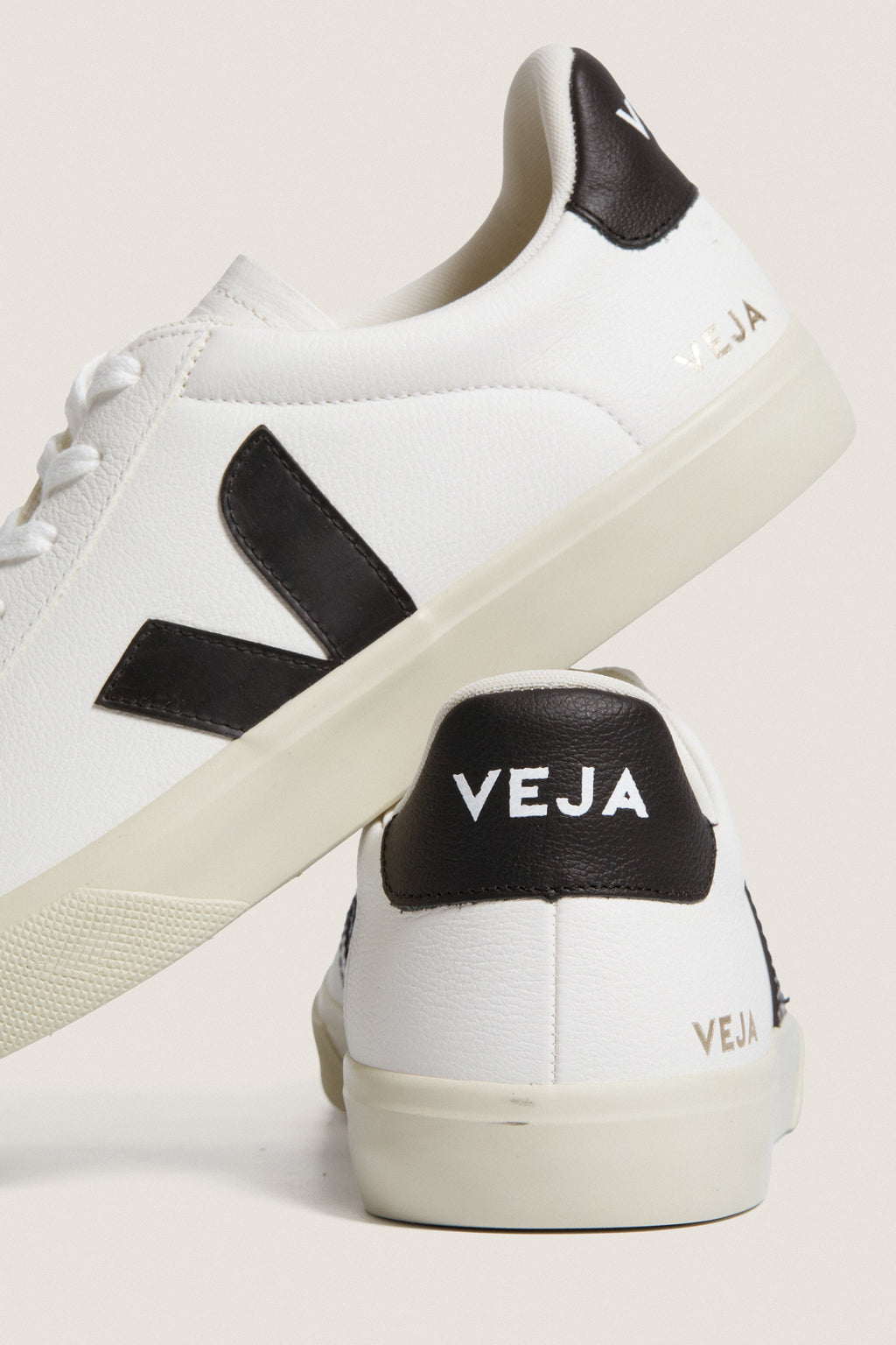 Mens Extra White Black Campo Sneakers