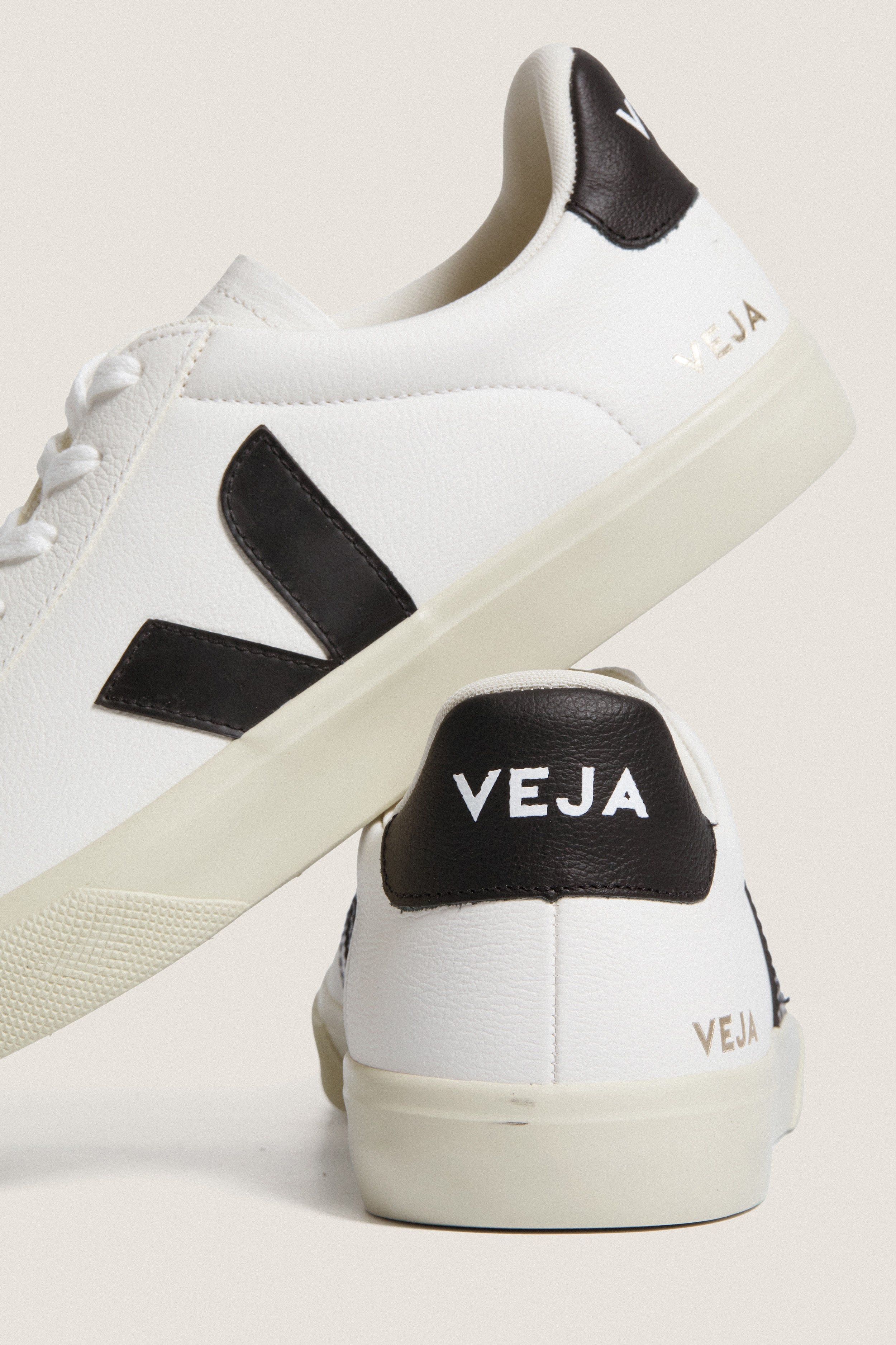 Mens Extra White Black Campo Sneakers