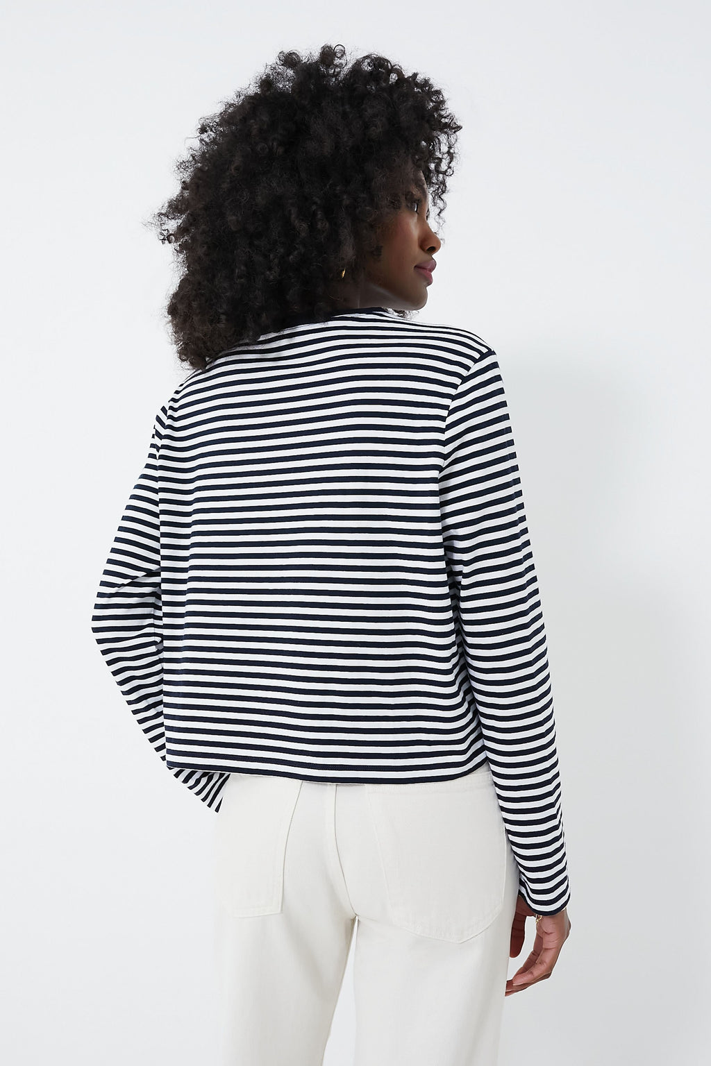 The Navy and White Venice Tee