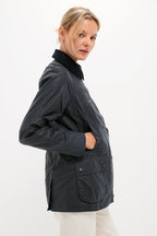 Navy Beadnell Wax Jacket