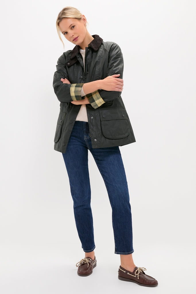 Sage Beadnell Wax Jacket