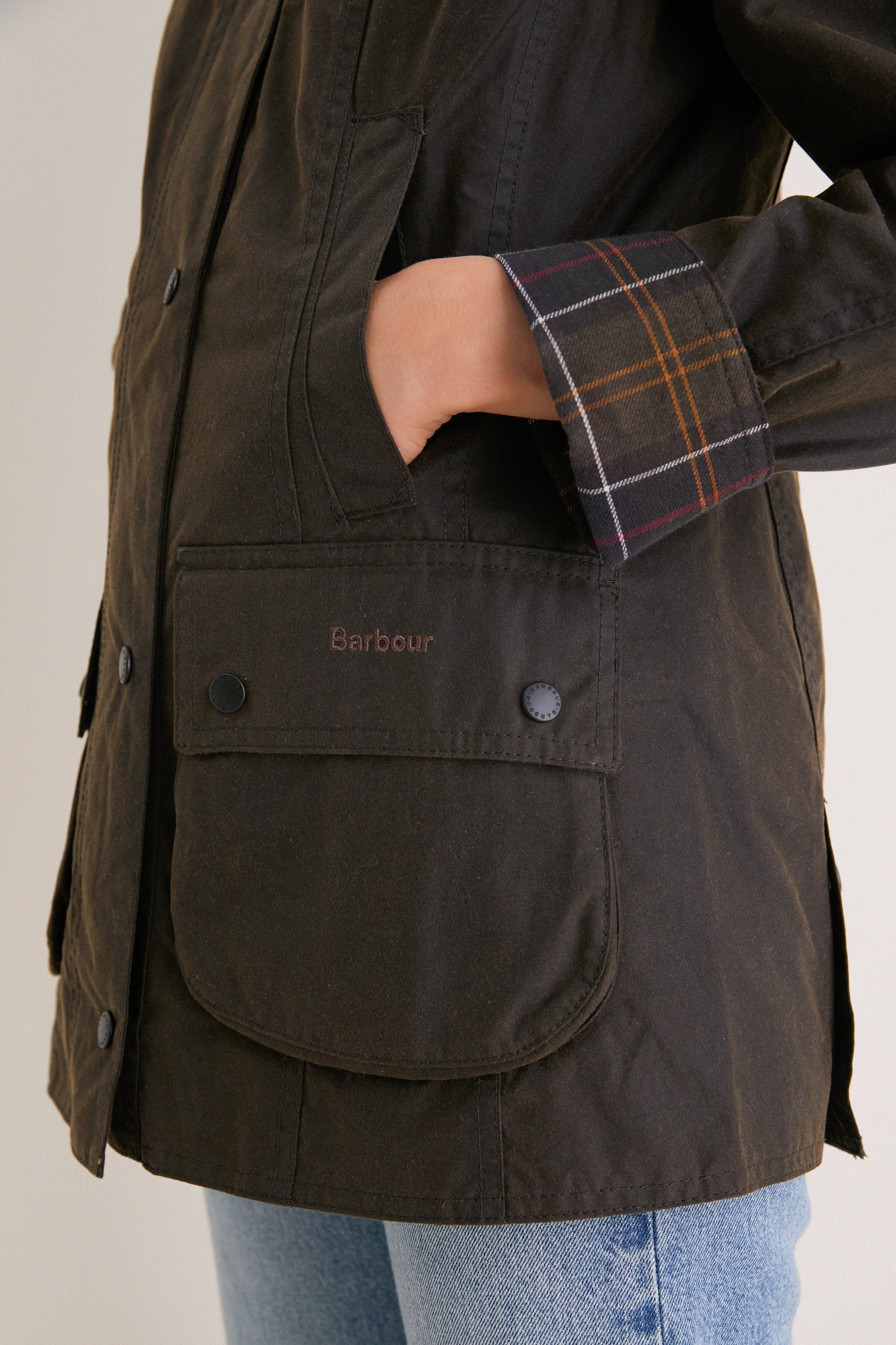 Classic Olive Beadnell Wax Jacket