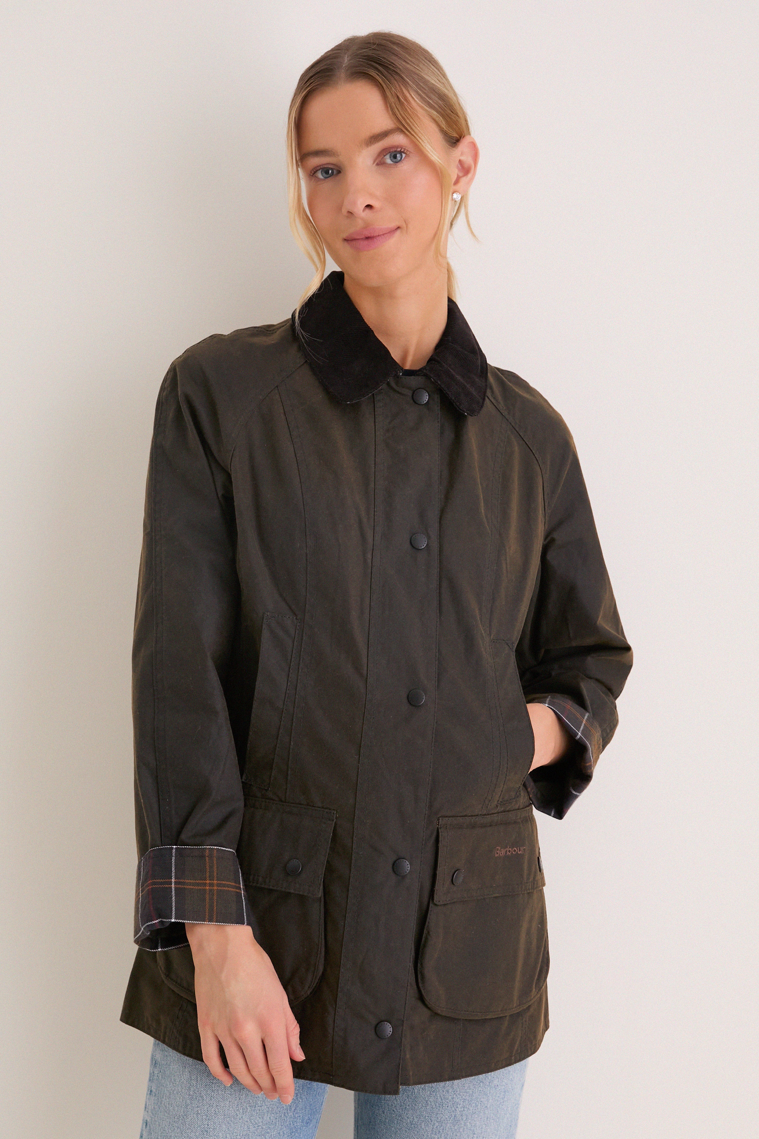 Classic Olive Beadnell Wax Jacket