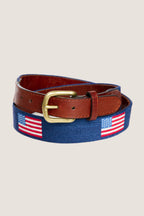 American Flag Needlepoint Belt