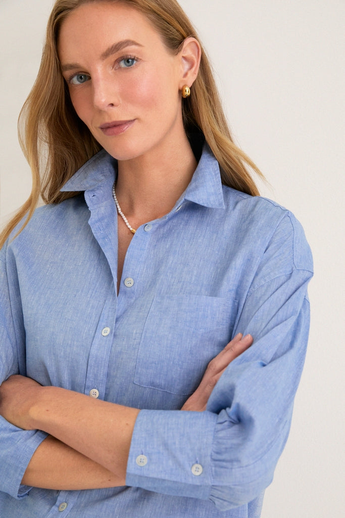 Chambray Adair Boyfriend Shirt