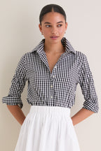 Black Gingham Long Sleeve Icon Shirt
