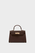 Chocolate Hariette Handle Bag
