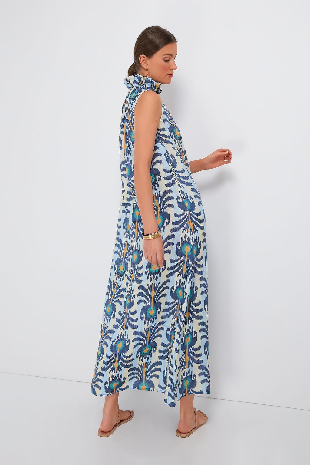 Ikat Blue Sundrop Dress