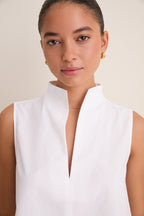 White Sleeveless Celeste Top