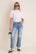 White Cotton Alicia Blouse