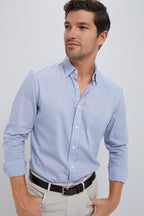 Light Blue Gingham Movement Shirt