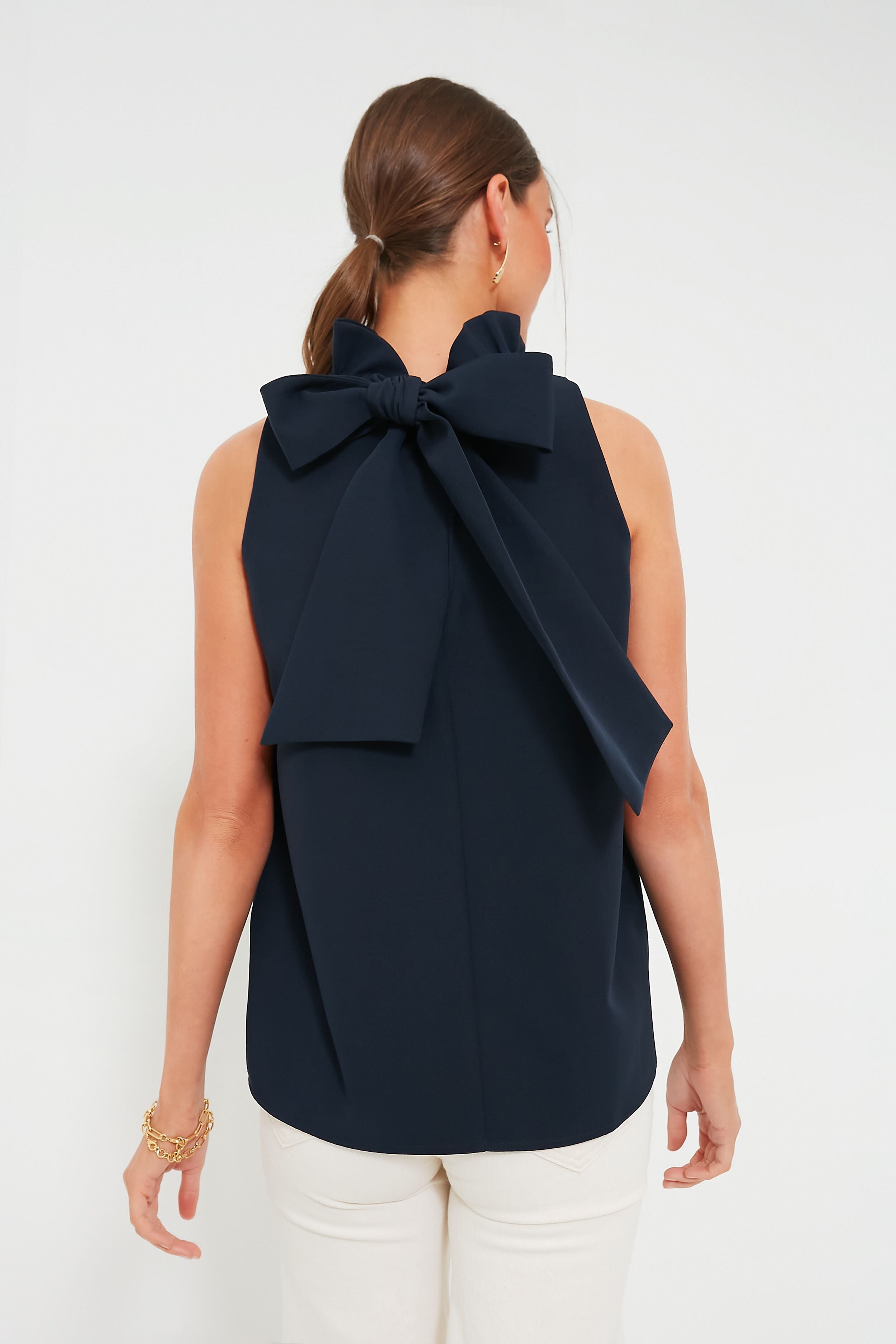 Navy Mason Top