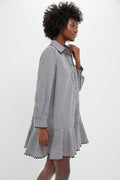 Black Gingham Ric Rac Callahan Shirt Dress
