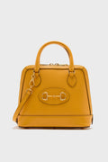 Gucci Orange Horsebit 1955 Small Handle Bag