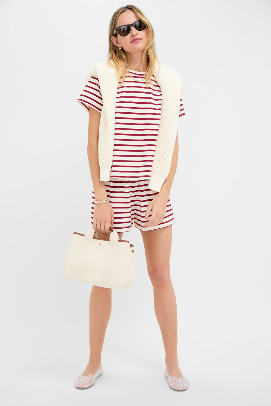 Red Stripe Parker Classic Tee