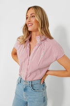 Red Stripe Rae Blouse