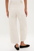 Almondette Ayla Raw Hem Crop