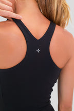 Black Compression Spandex Lena Tank