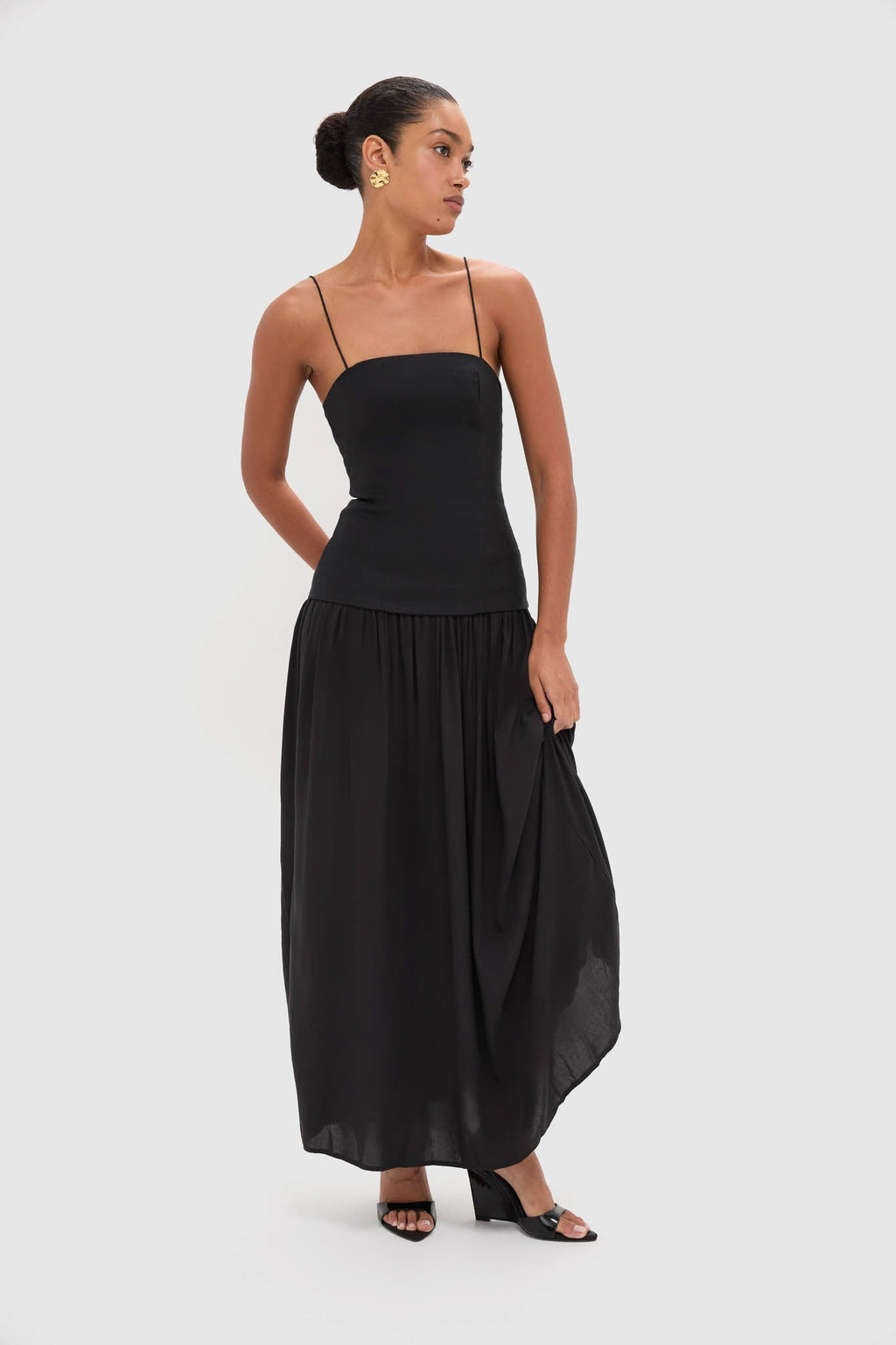 Black Lenise Maxi Dress