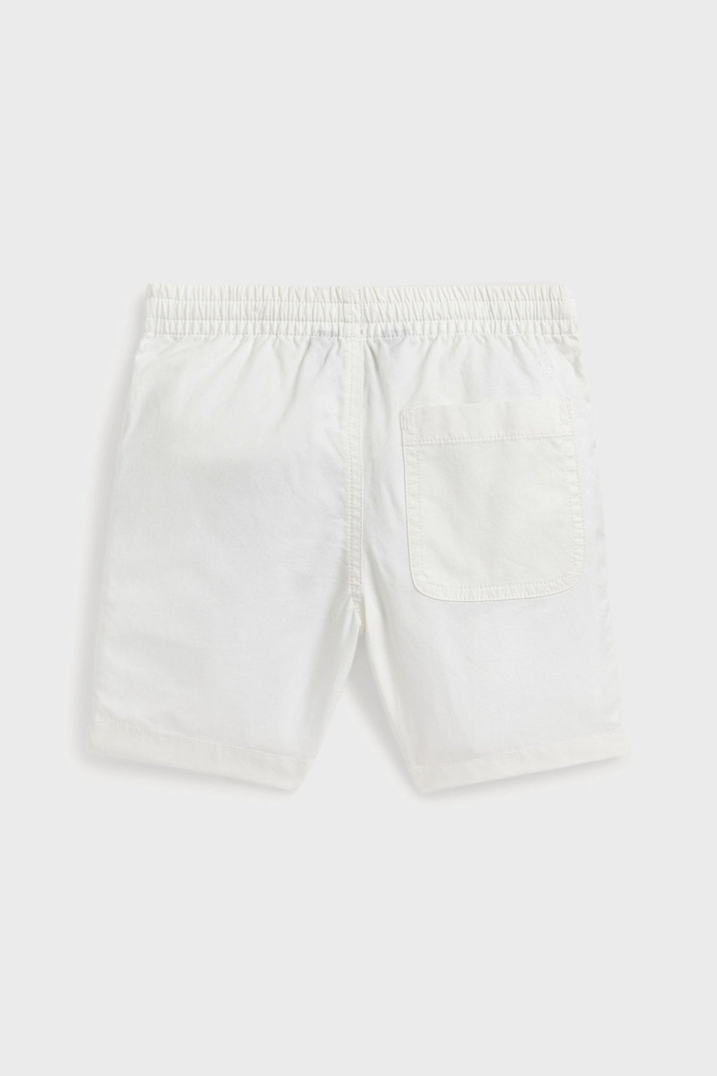 Deckwash White Parachute Twill Relaxed Fit Easy Short
