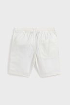Deckwash White Parachute Twill Relaxed Fit Easy Short