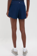Navy Scallop Performance Jersey Marisa Short