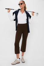 White Long Sleeve Performance Jersey Caroline Polo
